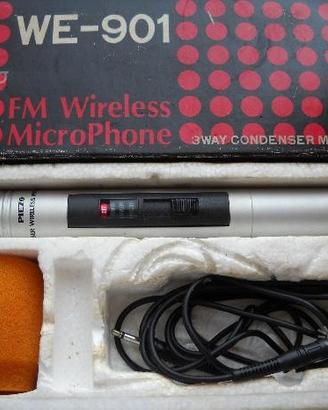 Microfono "PIEZO"WE-901 FM Wireless Condenser Micr