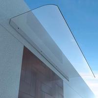 Pensilina ,Tettoia per Porta trasparente  nuova