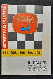 rally isola d'elba 1973 programma 