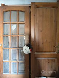 9 porte in legno massello di qualità,