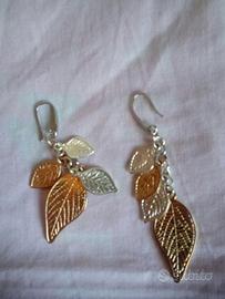 Orecchini tris foglie