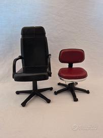 COPPIA ACCENDINI “SEDIE DA UFFICIO” VINTAGE rif.23