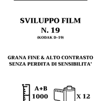 N.19 (Kodak D19) Sviluppo pellicola