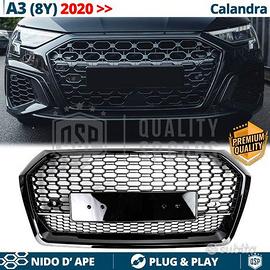 GRIGLIA Anteriore Audi A3 8Y S3 NIDO D'APE Nero L