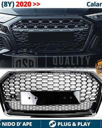 GRIGLIA Anteriore Audi A3 8Y S3 NIDO D'APE Nero L