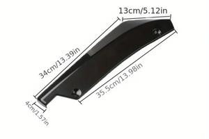 Lama universale per paraurti in ABS nero lucido