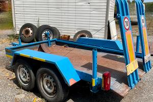 Rimorchio 2assi trasporto bobcat o miniescavatore