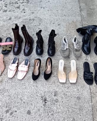 Scarpe col tacco stivali ciabatte da donna nuove