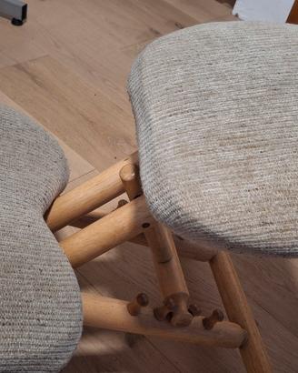 Sedia Stokke con ruote