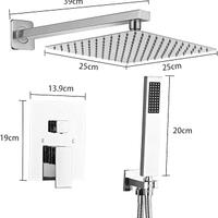 Sanitemodar Set Doccia Incasso Cromo