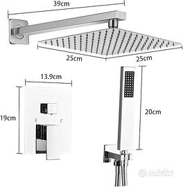 Sanitemodar Set Doccia Incasso Cromo