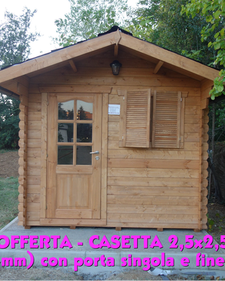 CASETTA 2,5x2,5 (34mm) porta singola e finestra