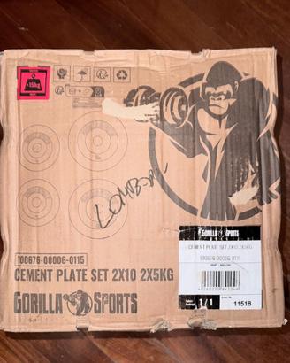 GORILLA SPORTS Dischi Pesi Palestra