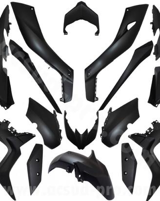 KIT CARENE X-MAX 125 300 400 2018>2022 NERO OPACO