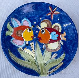 Piatto Ceramica portata/parete Nino Parrucca 36cm