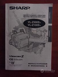 manuale camcorder Sharp VL-Z300s no Sony,Panasonic