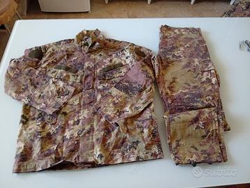completo giacca pantalone militare Tg 52