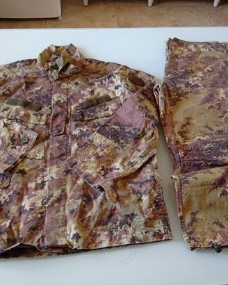completo giacca pantalone militare Tg 52