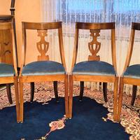 Set 4 sedie antiche fine'700 noce ottime