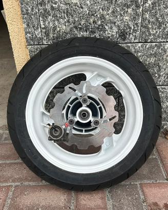 Cerchio F12 con gomma, disco e cuscinetto nuovi