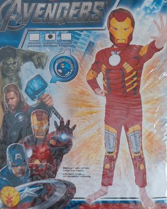 Carnevale bambino Avengers IRON MAN taglia5-6anni
