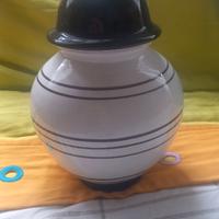 Elegante barattolo in ceramica bianca con coperchi