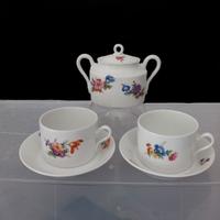 Richard Ginori - Set zuccheriera e 2 tazze da thè