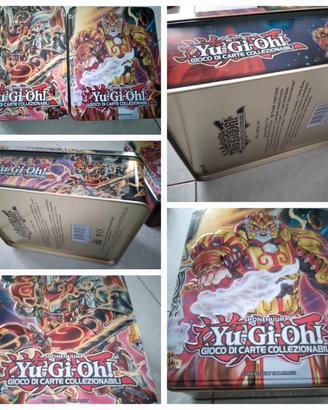 Lotto yu-gi-oh 100 carte + sleeves + collector tin