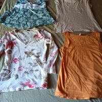 set 4 t-shirt donna. taglia S 