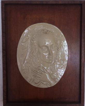 Quadro con Madonna in ceramica