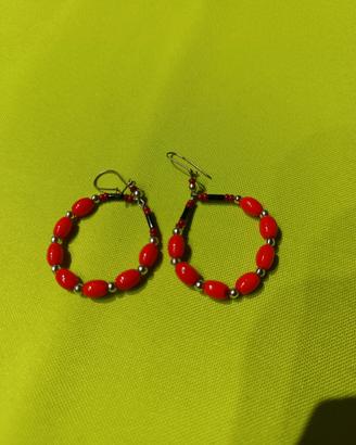 orecchini corallo e anello 