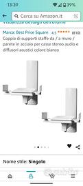 staffe da parete per diffusori per hi fi 