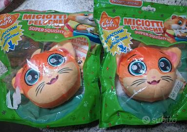 2 MICIOTTI PELUCHE 44 gatti super squishy