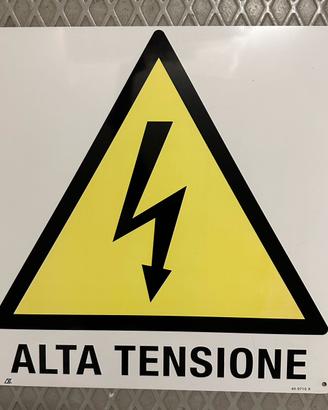 Alta Tensione Cartello In Alluminio Segnaletica