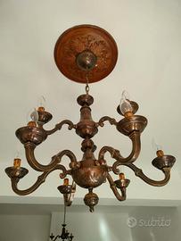 lampadari in ottone