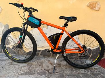 Mountain Bike da Trail arancione Shimano