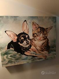 quadro amici cuccioli 