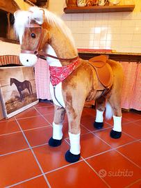 Cavallo peluche in piedi , Pink Papaya 