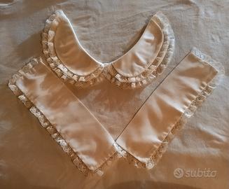 Tris di 2 polsini e un colletto bambina 