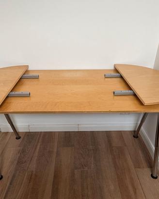 Scrivania grande allungabile 160–240 cm con gambe