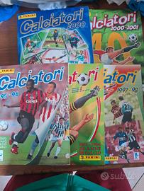 5 Album figurine Calciatori Panini completi