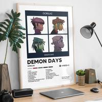 Poster Album Demon Days - Gorillaz