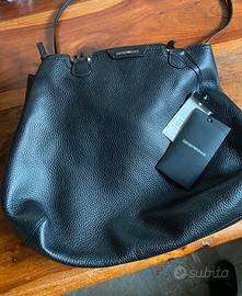 Armani , borsa in vera  pelle Blu