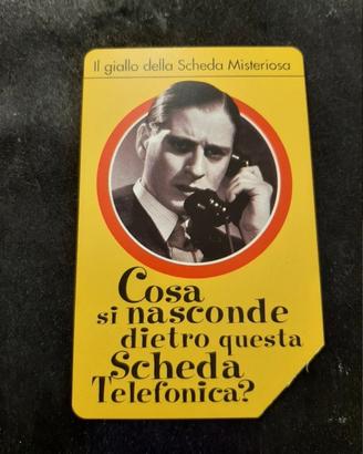 Scheda telefonica Telecom scheda misteriosa 