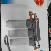 sistema filtraggio acqua uso domestico con filtri