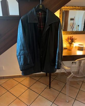 Giacca pelle vintage donna taglia 44