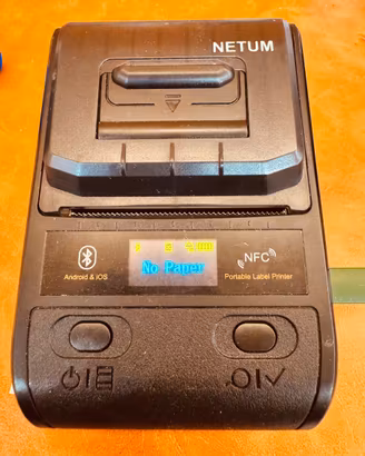 MinStampante termica portatile NETUM Bluetooth NFC