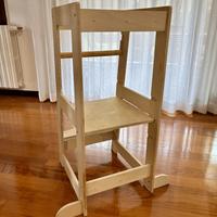 Torre Di Apprendimento in legno naturale