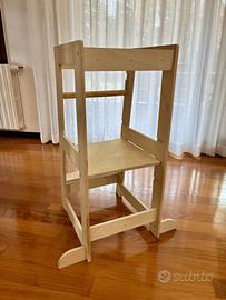 Torre Di Apprendimento in legno naturale