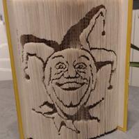 Bookfolding Dario Fo libro "Mistero Buffo"